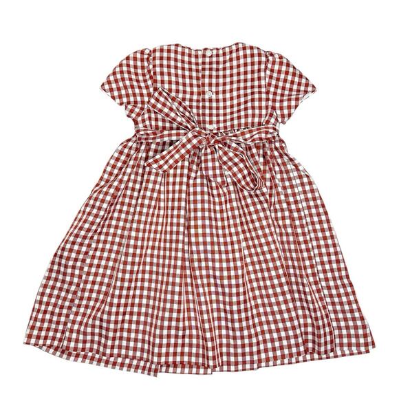 Edgehill Collection Gingham Smocked Dress Size 3T - Picture 4 of 6